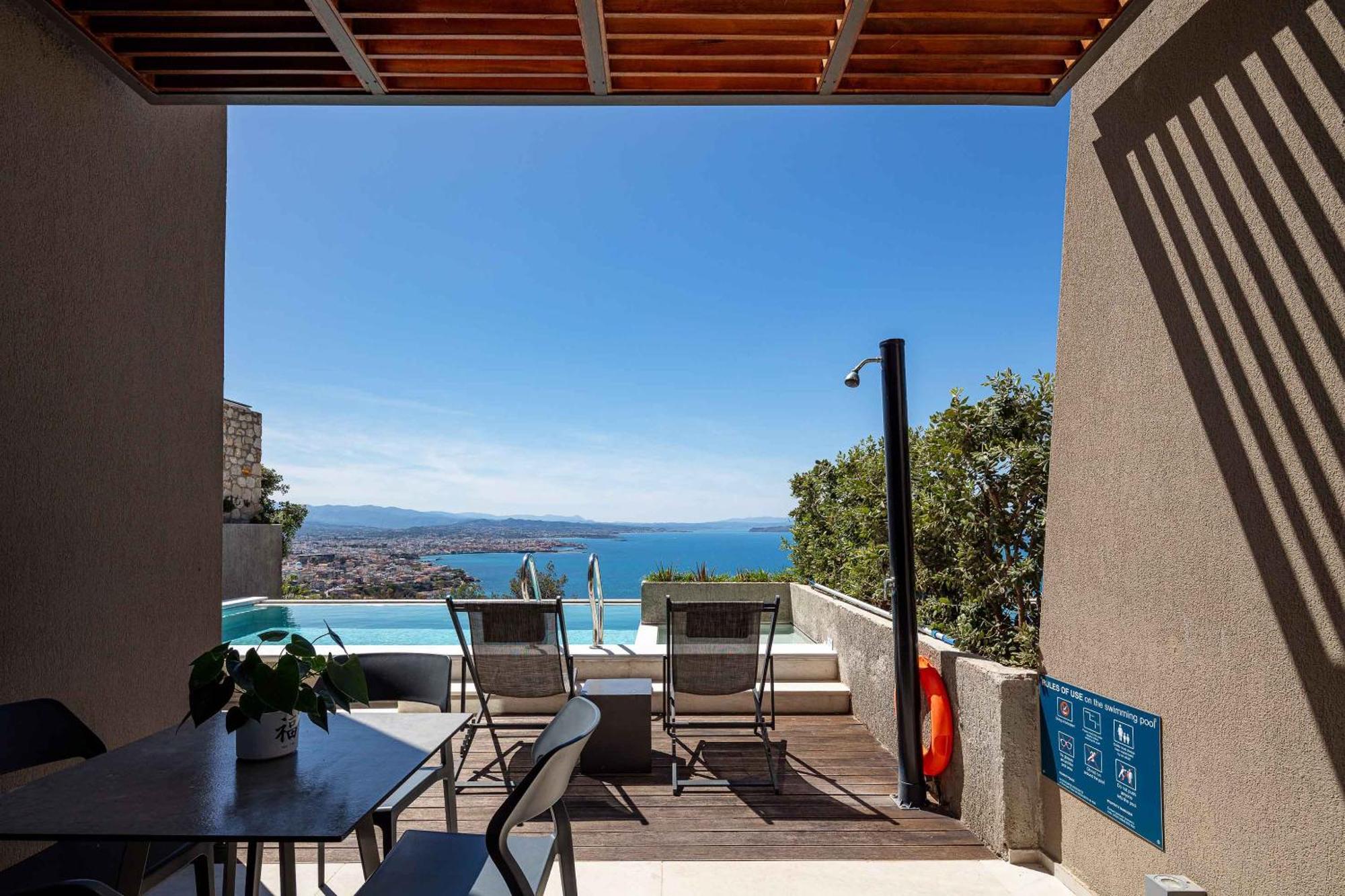 Omnia Luxury Villas - "Heated" Pools & Breathtaking Seaviews! Chania  Exterior foto