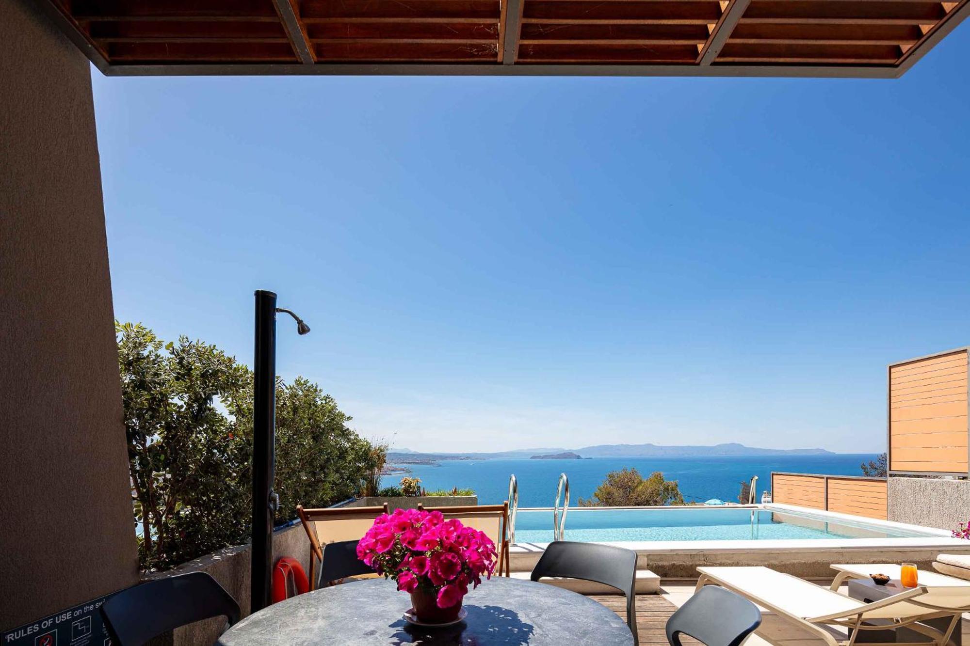 Omnia Luxury Villas - "Heated" Pools & Breathtaking Seaviews! Chania  Quarto foto